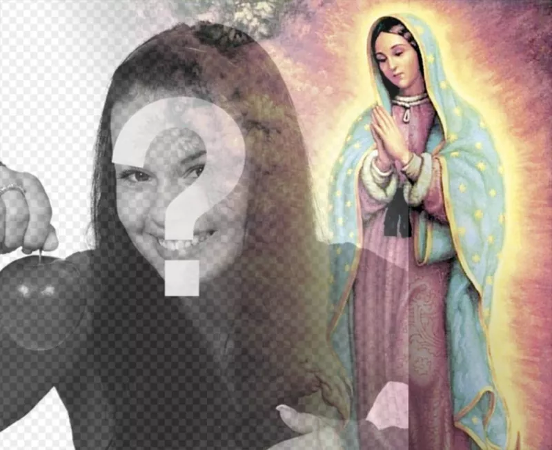 Fotomontaggi con immagini della Vergine di Guadalupe ..