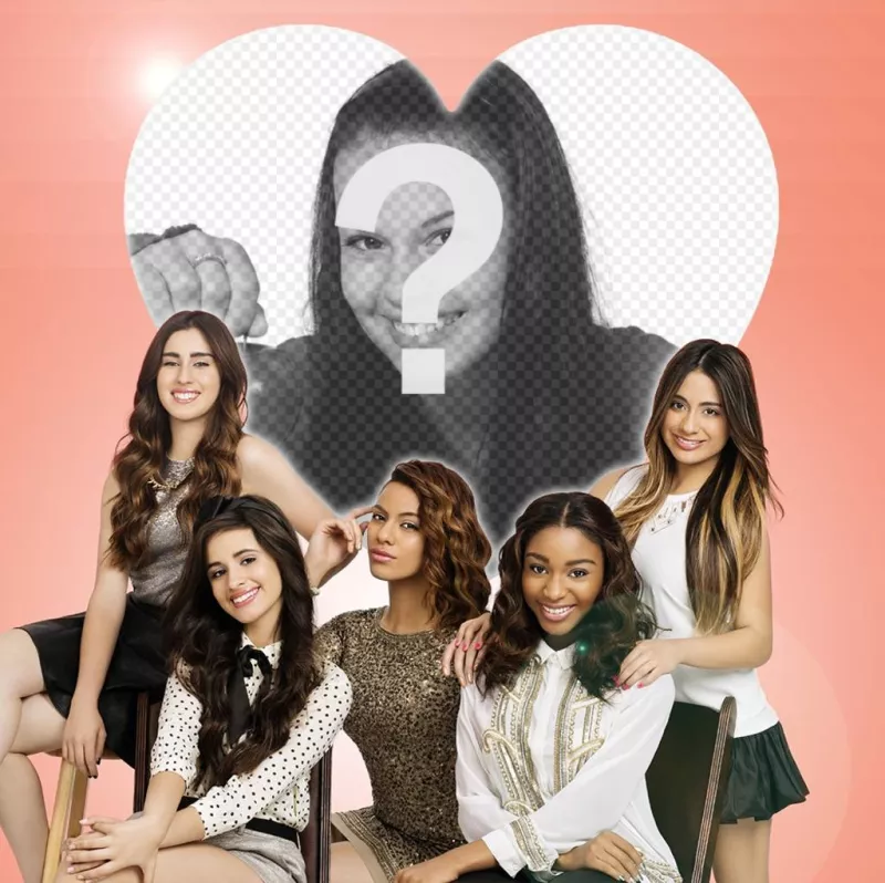 Fotomontaggio con Fifth Harmony per caricare la tua foto ..