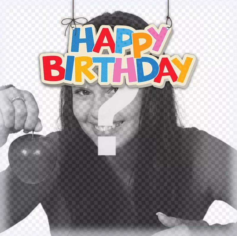 Hanging Buon compleanno per decorare le vostre foto ..