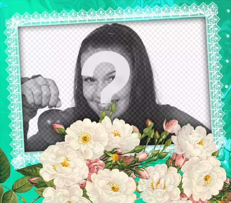 Fiori bianchi per decorare le tue foto preferite ..