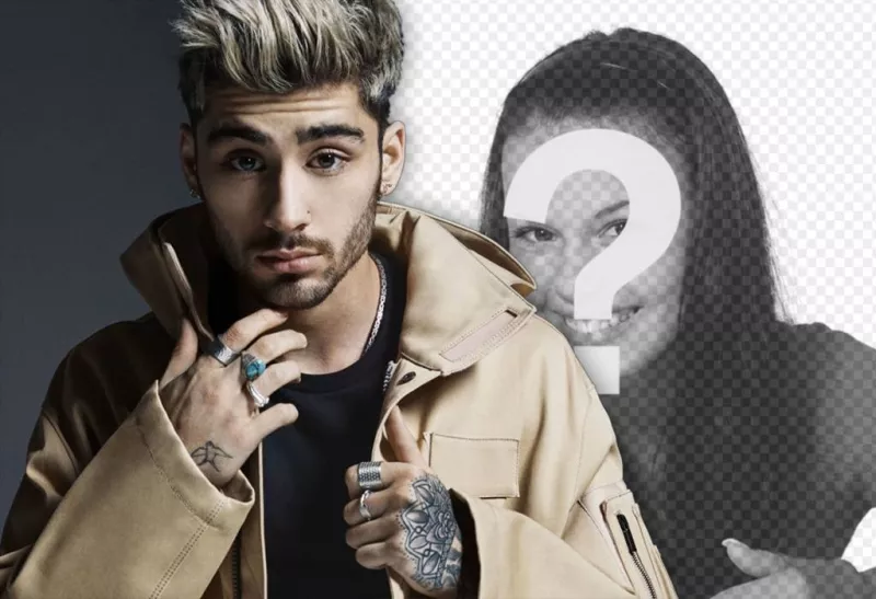 Foto effetto per gli appassionati di Zayn per modificare con una foto ..