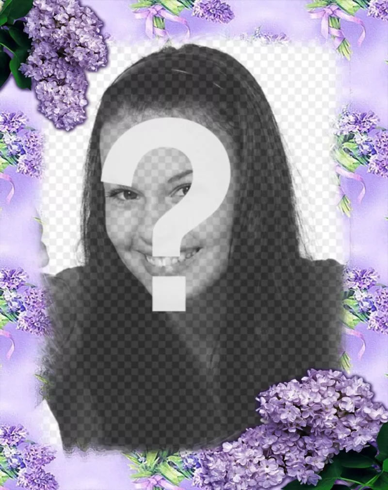 Fiori viola per decorare le vostre foto con questo effetto ..