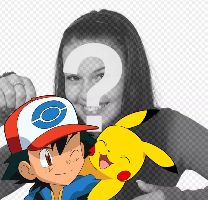 Effetto con Ash e Pikachu, dove è possibile aggiungere la vostra foto per ottenere un effetto fotografico online ..