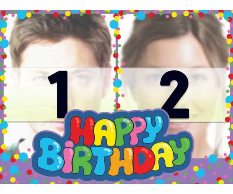 Colorato e allegro buon compleanno collage di modificare ... Colorato e allegro buon compleanno collage di modificare ...