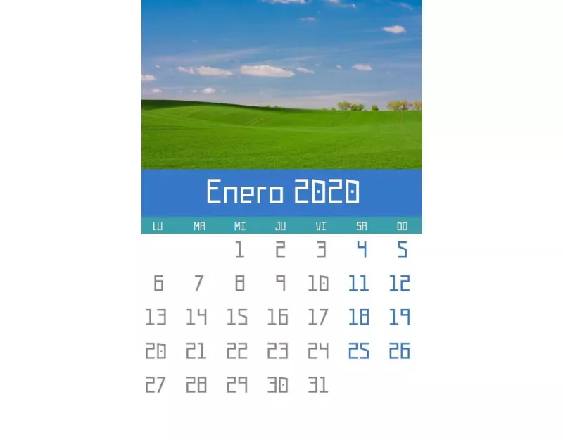 Crea un calendario di mesi personalizzato di 2026 anni ..