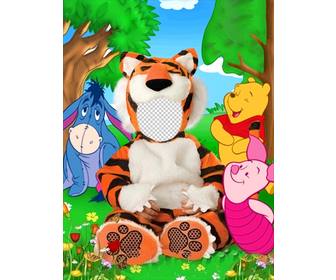 costume da tigre virtuale per i bambini che possono essere modificati tua foto