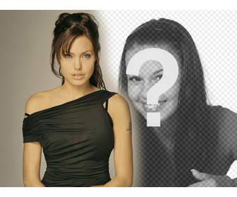 fotomontaggio angelina jolie comparire suo fianco