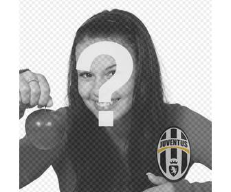 fotomontaggio di mettere juventus scudo nella foto