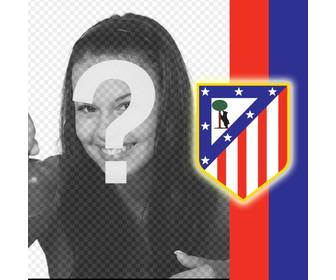 metti scudo dell039atletico madrid tua foto