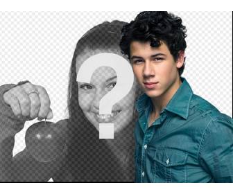 creare un effetto foto insieme nick jonas fotomontaggio nick