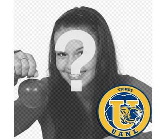 fotomontaggio scudo della tigres uanl messico