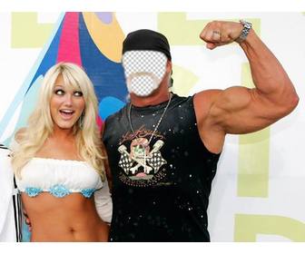 vuole essere hulk hogan questo e il vostro fotomontaggio famoso combattente