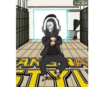 crea tua animazione di psy gagnam style tua foto e sorprendere i vostri amici