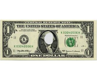 fotomontaggio originale dove puo mettere tua faccia sulla banconota da un dollaro