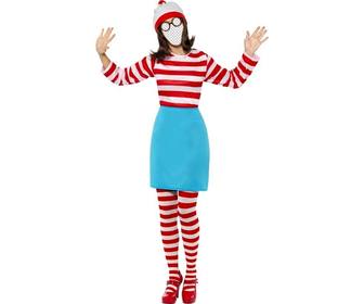 famoso gioco per bambini * dove e wally * viene questo fotomontaggio in cui puo diventare walda