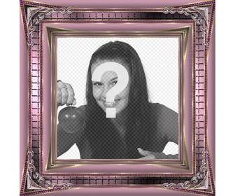 digital photo frame rosa ornamenti lucidi metallici per decorare le vostre foto online