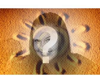 fotomontaggio di sovrapporre foto di sabbia un sole estivo sulla foto che vuoi e aggiungere testo