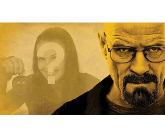 creare un fotomontaggio protagonista della serie breaking bad walter white