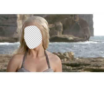 fotomontaggio di khaleeshi di game of thrones dove puo mettere vostra faccia