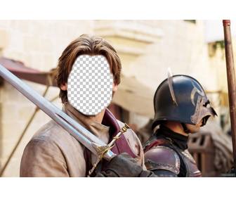 creare questo fotomontaggio di mettere tua faccia jaime lannister