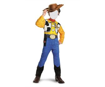 fotomontaggio di woody di toy story per mascherare il vostro bambino in linea