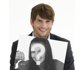 creare un fotomontaggio ashton kutcher in possesso di foto di voi