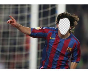 dare un volto calciatore lionel messi questo fotomontaggio