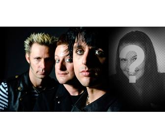 fotomontaggio greenday da billie joe lancio un fondo nero in cui posiziona tua foto ed unisciti gruppo