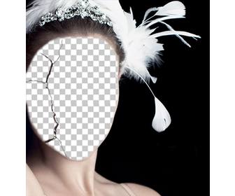 fotomontaggio di un poster film black swan di mettere il vostro