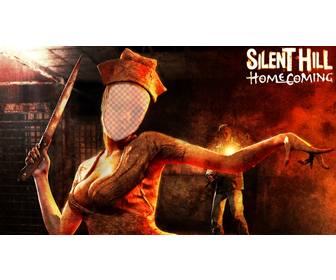 creare un fotomontaggio linfermiera zombie terrificante di effetto silent hill