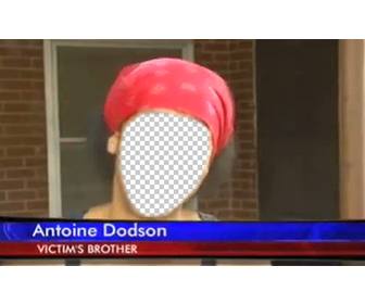 fotomontaggio di antoine dodson per mettere tua faccia sulla libera