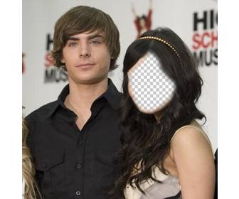 fotomontaggio di mettere tua faccia vanessa hudgens zac efron