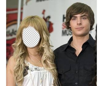 fotomontaggio di mettere tua faccia ashley tisdale zac efron