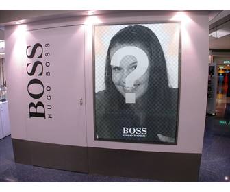 fotomontaggio di apparire in strada ad hugo boss come sei un modello