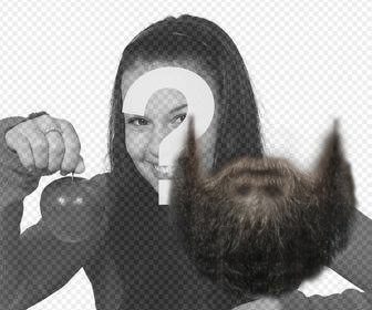 fotomontaggio per mettere barba sulla foto