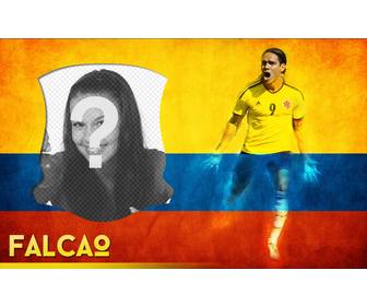 photo montage radamel falcao il calciatore colombiano