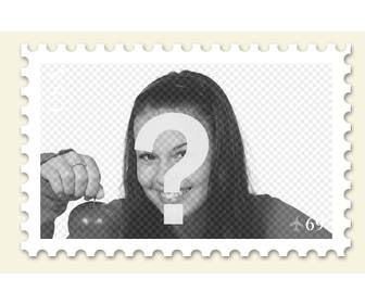 fare francobollo da foto fotomontaggio online