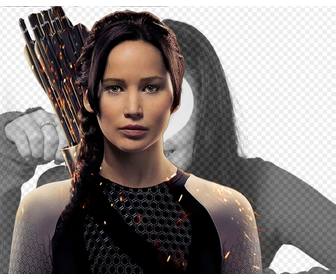 fotomontaggio katniss in hunger games