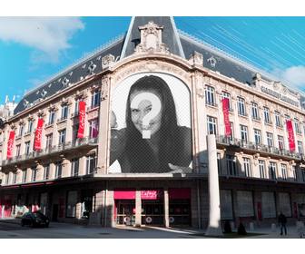 montaggio galeries lafayette parigi