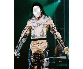 fotomontaggio di michael jackson personalizzabile il proprio effetto di immagine