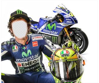 fotomontaggio valentino rossi motogp per modificare