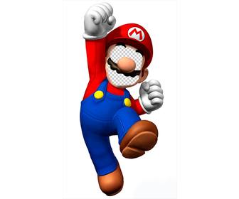 fotomontaggio di mettere tua faccia super mario e divertirsi