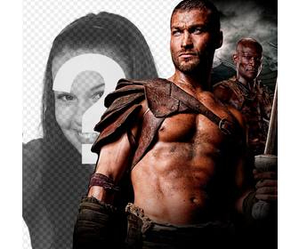 fotomontaggio spartacus della serie blood and sand