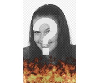 animazione di quota di mettere foto di sfondo effetto di bruciare foto