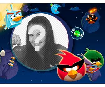 i bambini sotto angry birds nello spazio impostate nel gioco