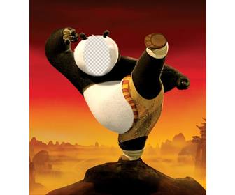 essere kung fu panda questo fotomontaggio che e possibile modificare gratuitamente