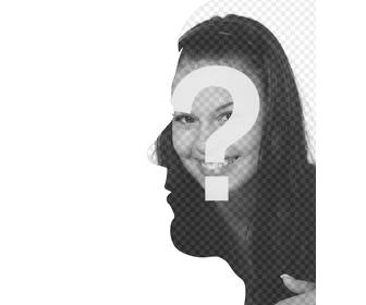 montaggio fusione tra il profilo e parte anteriore tuo volto