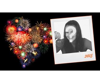 cornice per foto di capodanno 2025 polaroid