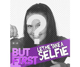 design per decorare vostra immagine profilo il testo quot ma prima permetta di prendere un selfiequot