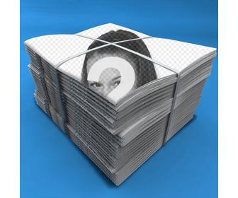 fotomontaggio per mettere tua foto sulla copertina di giornale